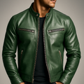 Chaqueta Cuero Vintage Hombre Premium | Valmonti