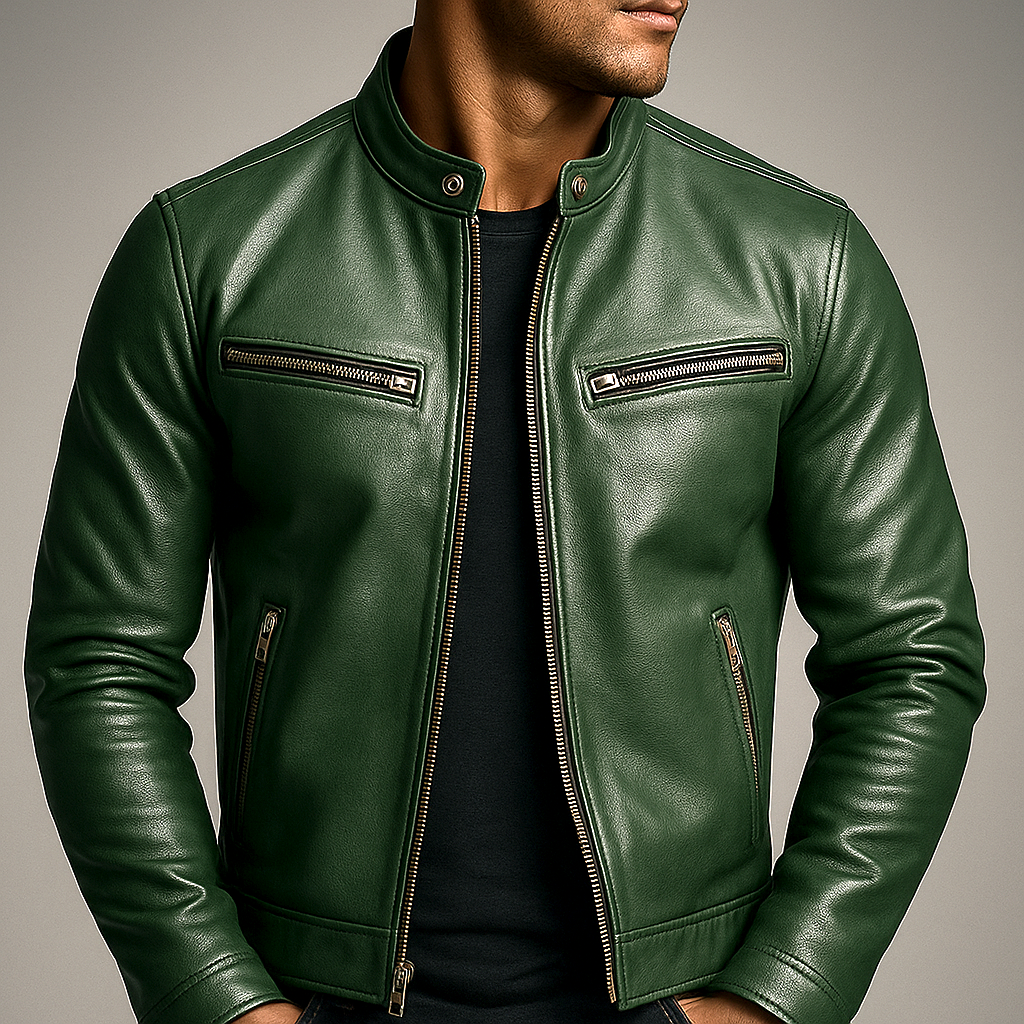 Chaqueta Cuero Vintage Hombre Premium | Valmonti
