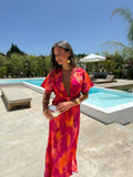 Vestido Brillante Elegante Mujer Eventos Invitada de Boda| Sunset Glow