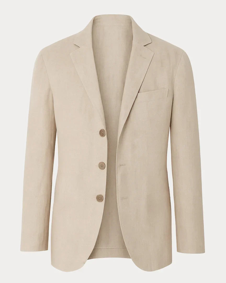 Americana Elegante Ligera con Solapa Clásica Blazer Hombre Slim Fit Premium