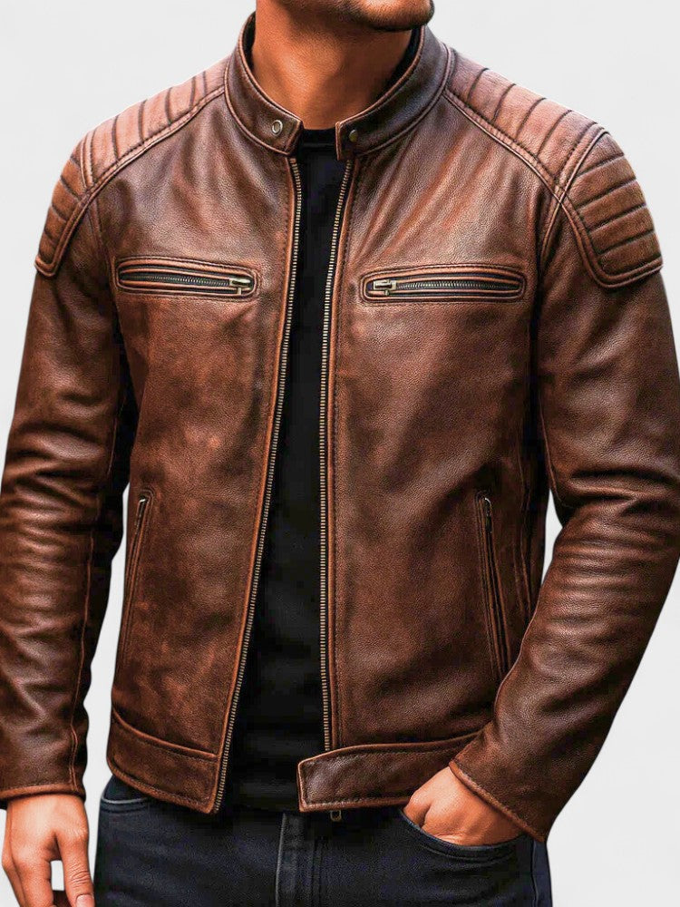 Chaqueta de Cuero Otoño Invierno Hombre | Troles