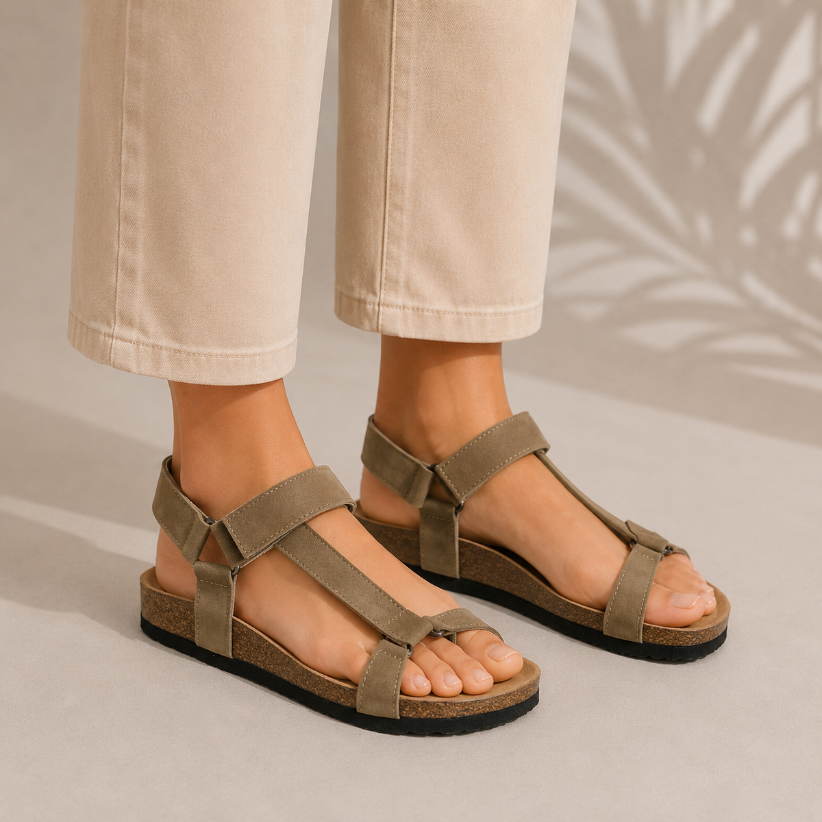 Sandalia Beige Hombre | Casual
