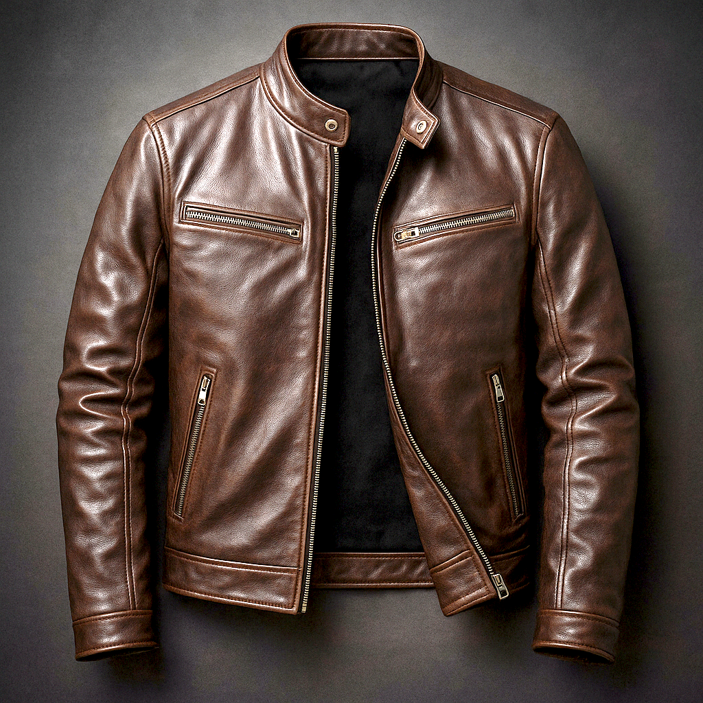 Chaqueta Cuero Vintage Hombre Premium | Valmonti