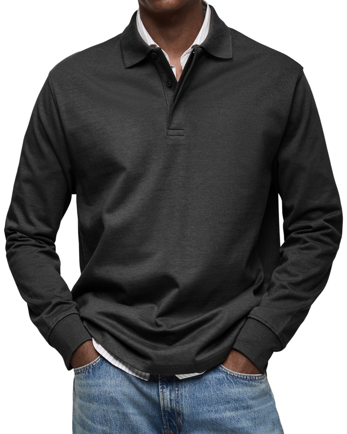 Polo de luxe à manches longues | Charl