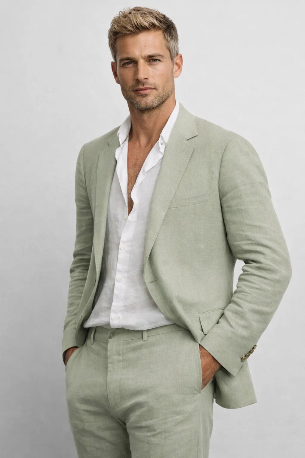 Traje Dos Piezas Blazer y Pantalón Hombre | Luna Cruz