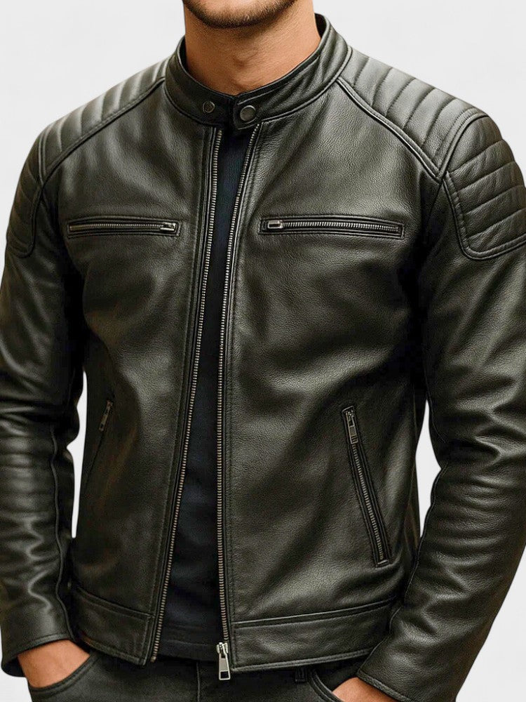 Chaqueta de Cuero Otoño Invierno Hombre | Troles