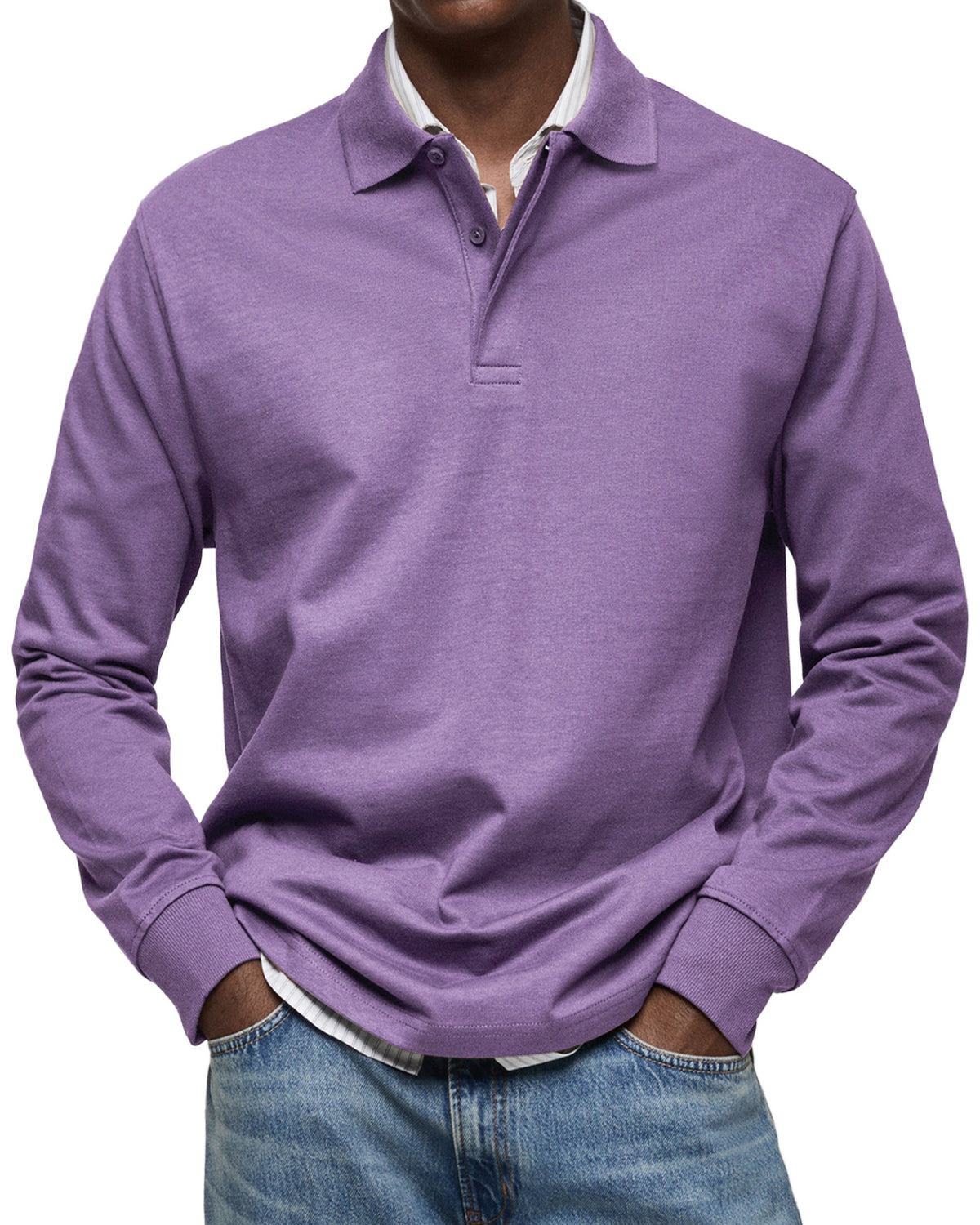 Polo de luxe à manches longues | Charl