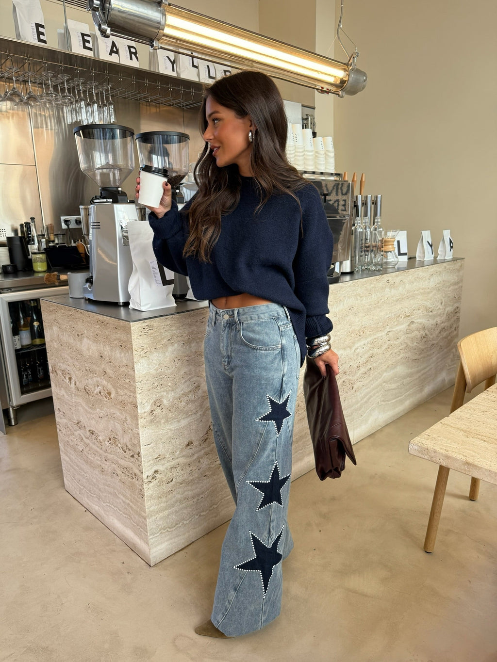 Vaqueros Denim con Estrellas Mujer | Star