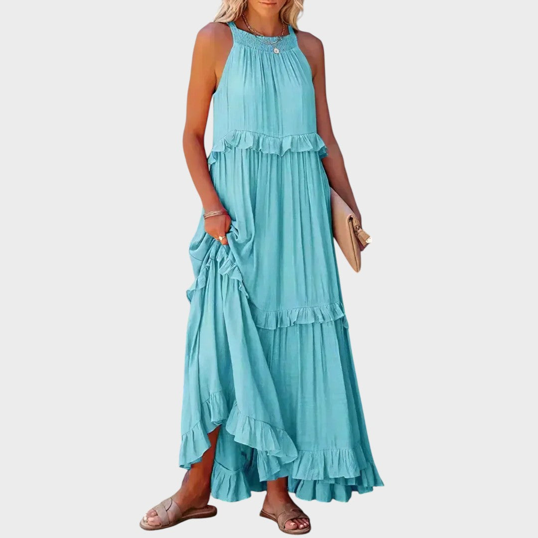Robe sans manches à volants | Landry