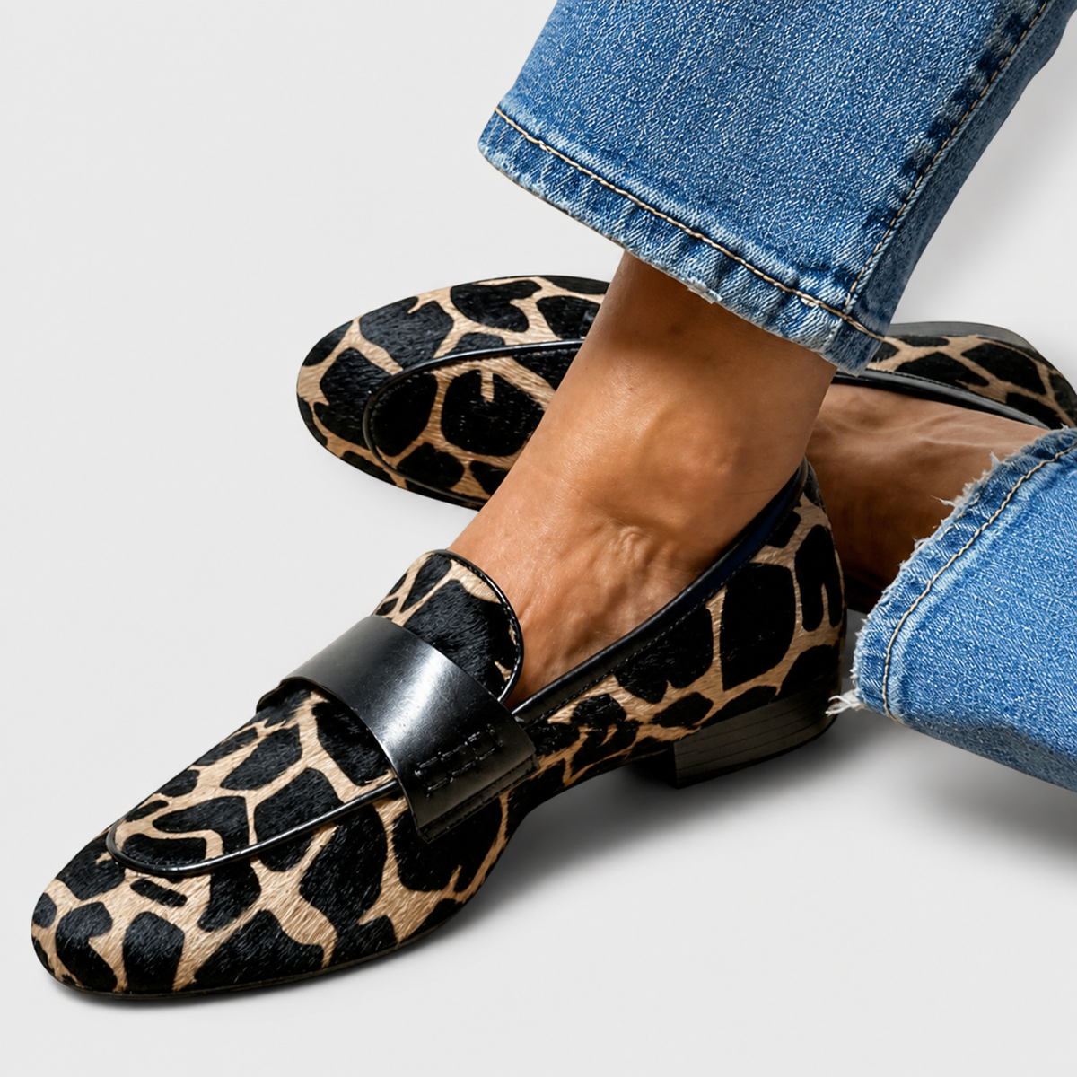 Mocasines Estampado Leopardo Mujer | Léonie