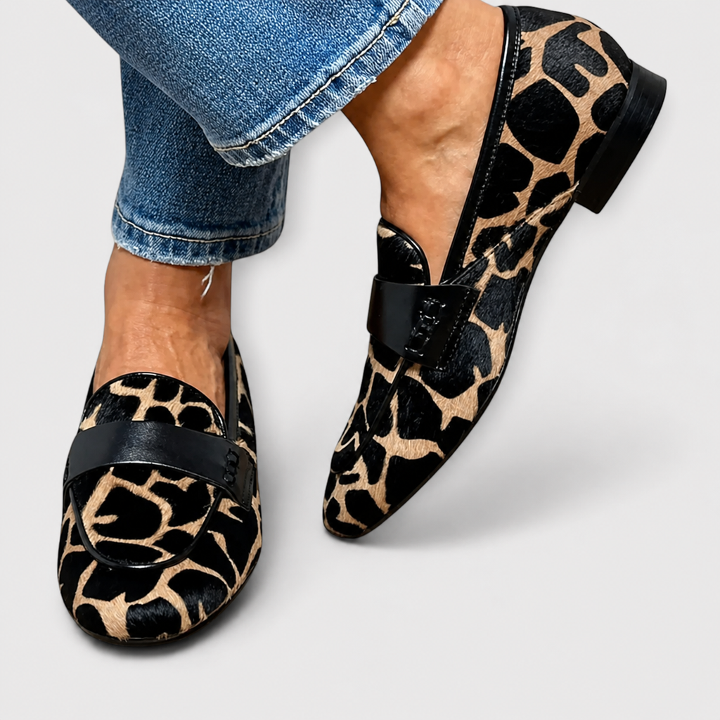 Mocasines Estampado Leopardo Mujer | Léonie
