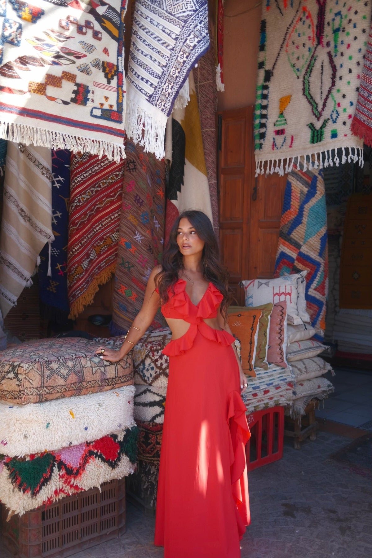 Vestido Largo Elegante Mujer Bohemio Invitada de Bodas | Tanger