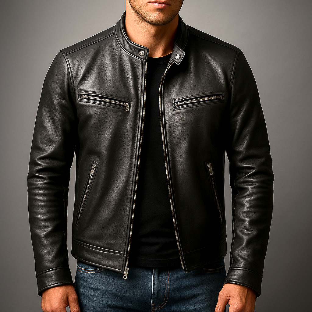 Chaqueta Cuero Vintage Hombre Premium | Valmonti