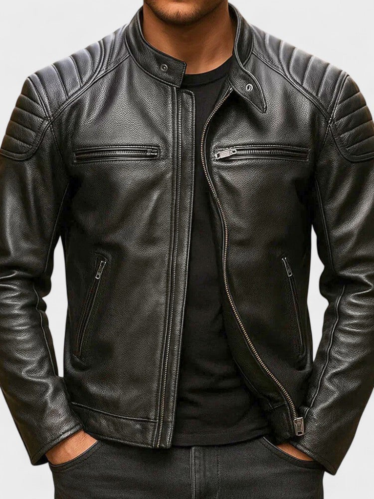 Chaqueta de Cuero Otoño Invierno Hombre | Troles
