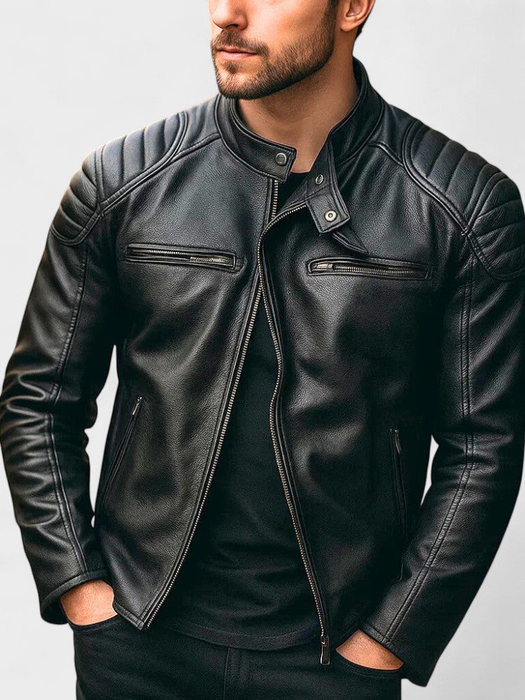 Chaqueta de Cuero Otoño Invierno Hombre | Troles