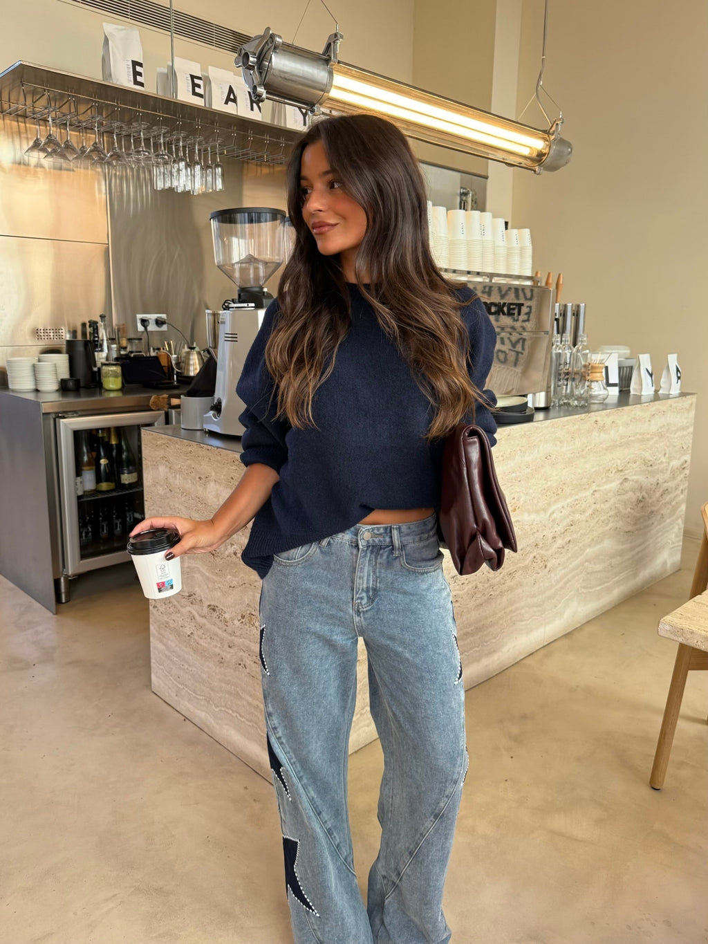 Vaqueros Denim con Estrellas Mujer | Star