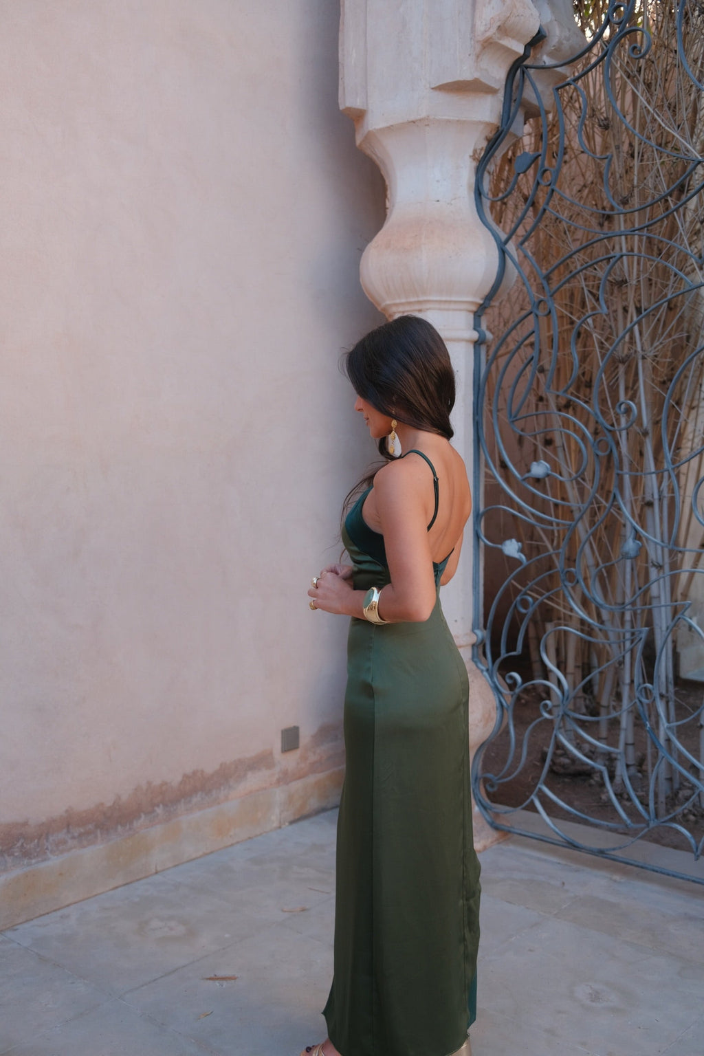 Vestido Elegante Verde Mujer Invitada de boda | Oasis