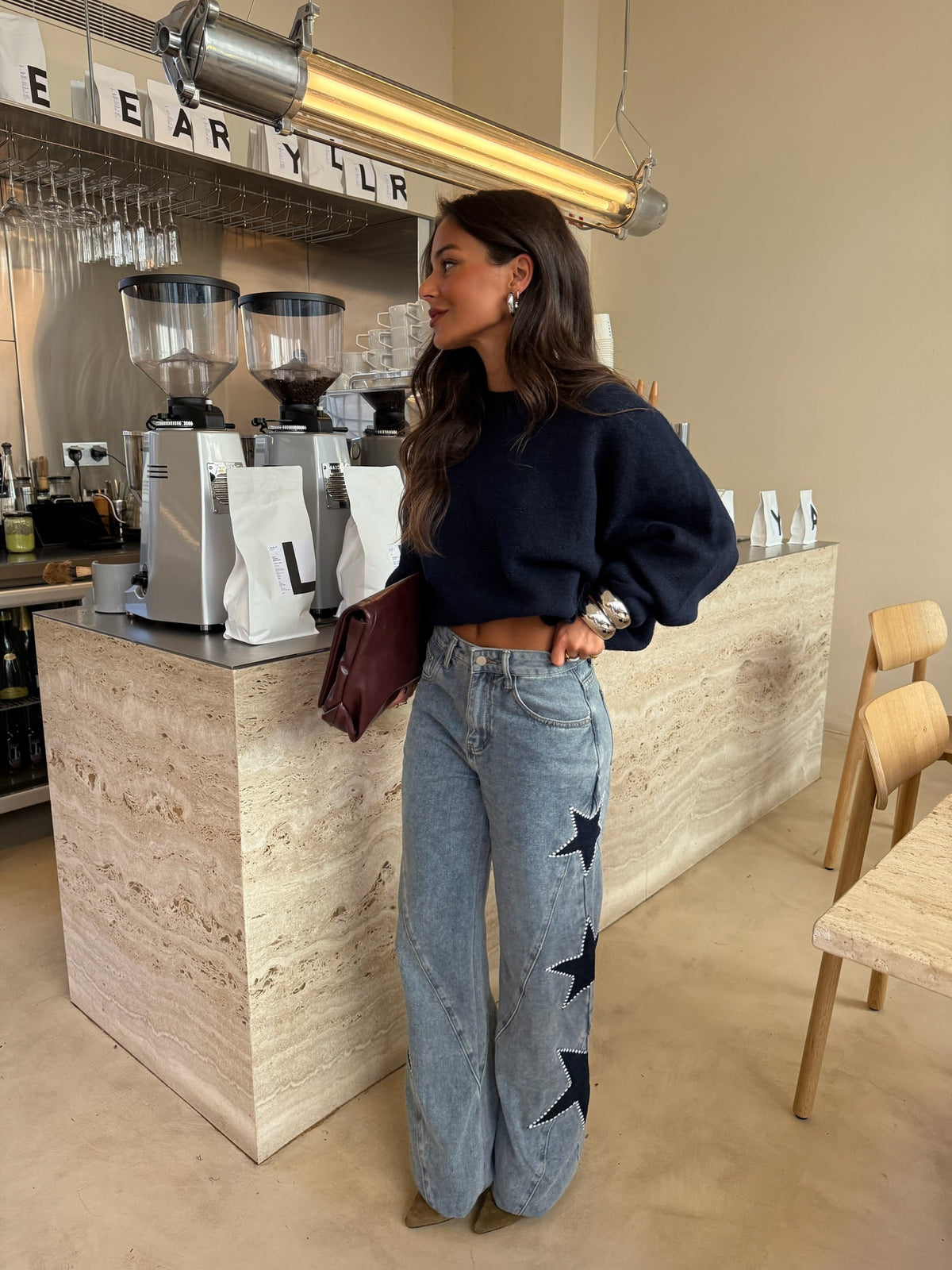 Vaqueros Denim con Estrellas Mujer | Star