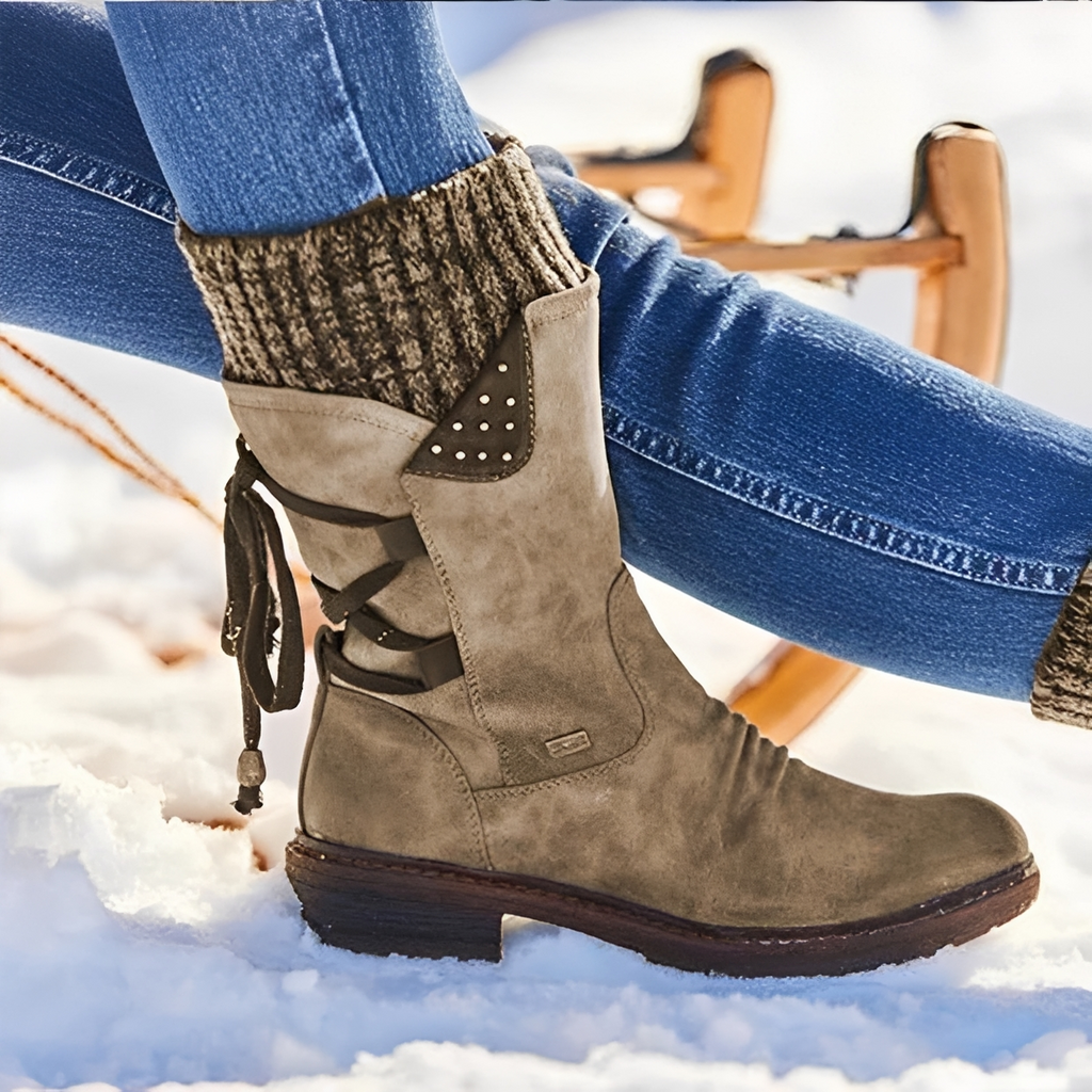 Botas Cálidas Invierno Forro Interior Mujer | Iris
