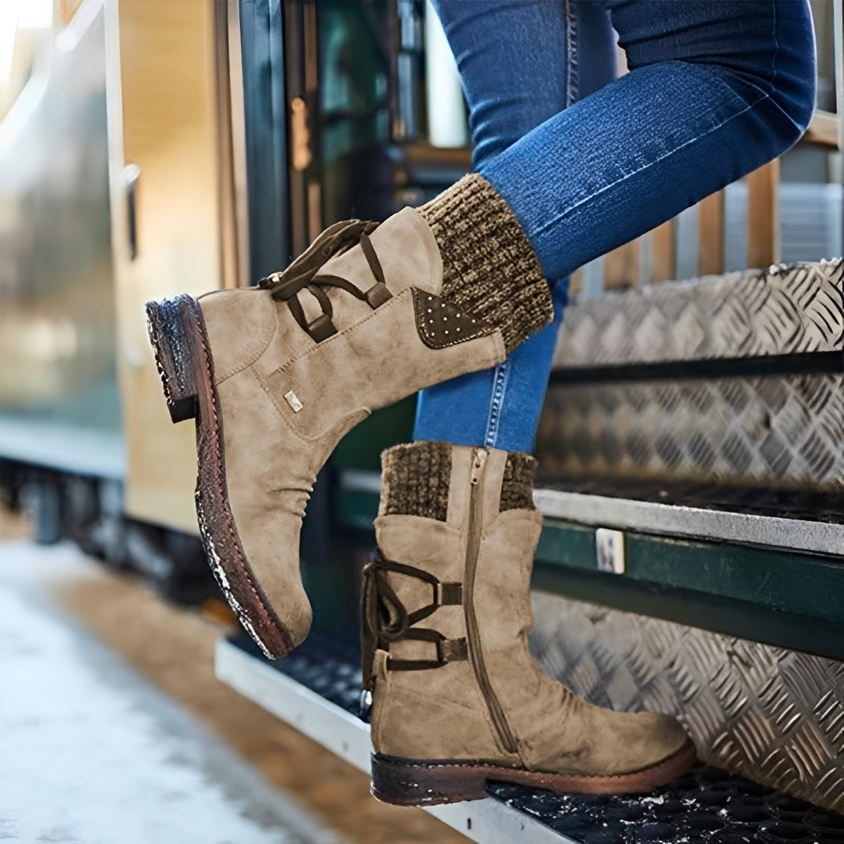 Botas Cálidas Invierno Forro Interior Mujer | Iris
