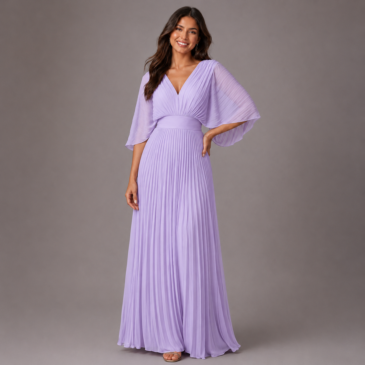 Vestido Clásico Elegante Mujer Invitada de Bodas | Luna Cruz