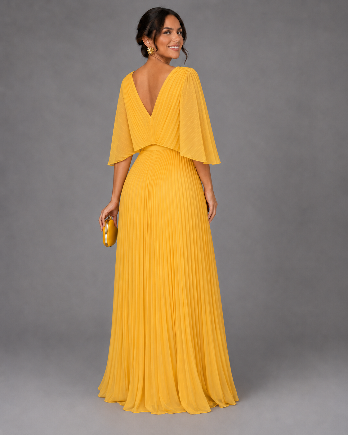 Vestido Clásico Elegante Mujer Invitada de Bodas | Luna Cruz