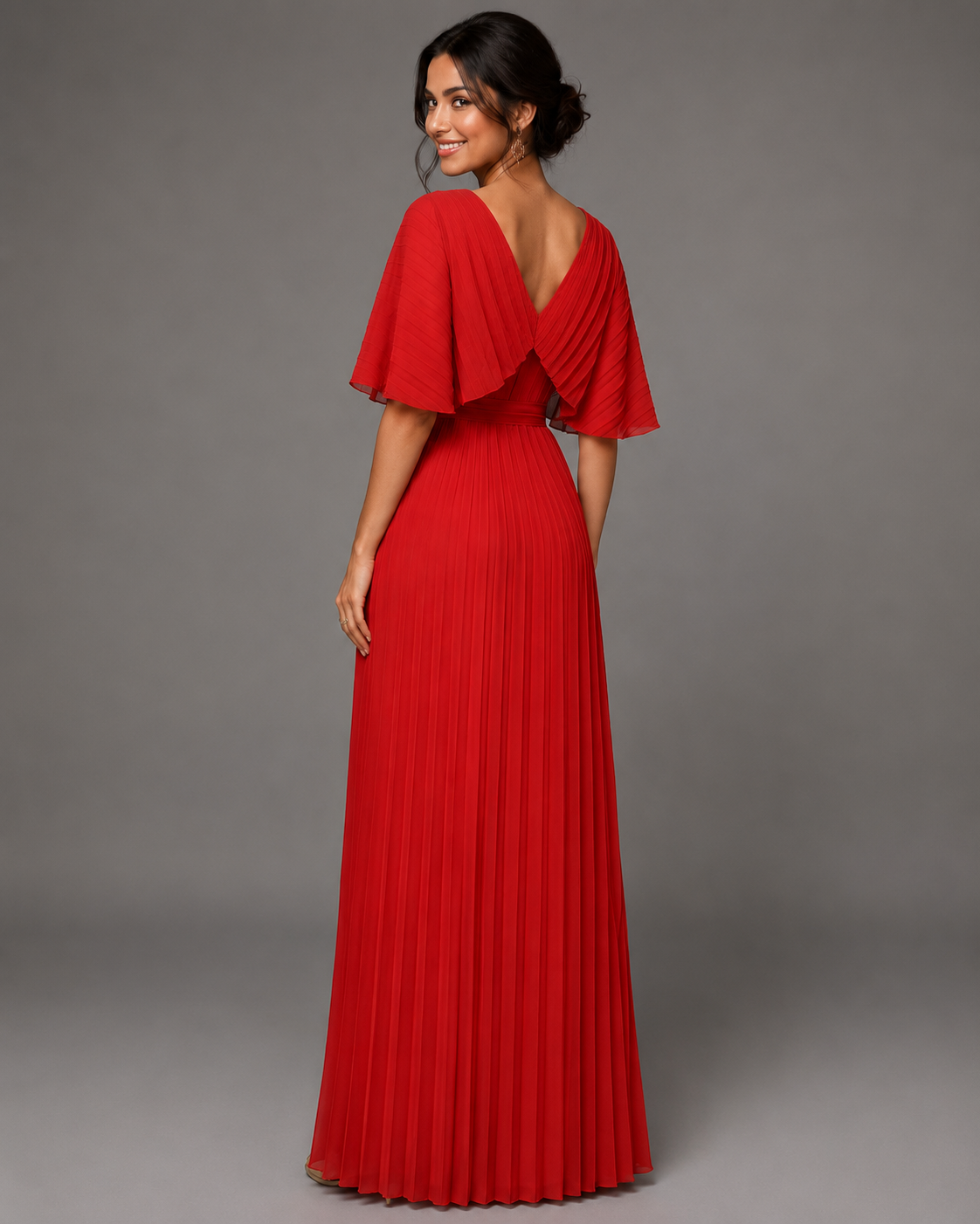 Vestido Clásico Elegante Mujer Invitada de Bodas | Luna Cruz