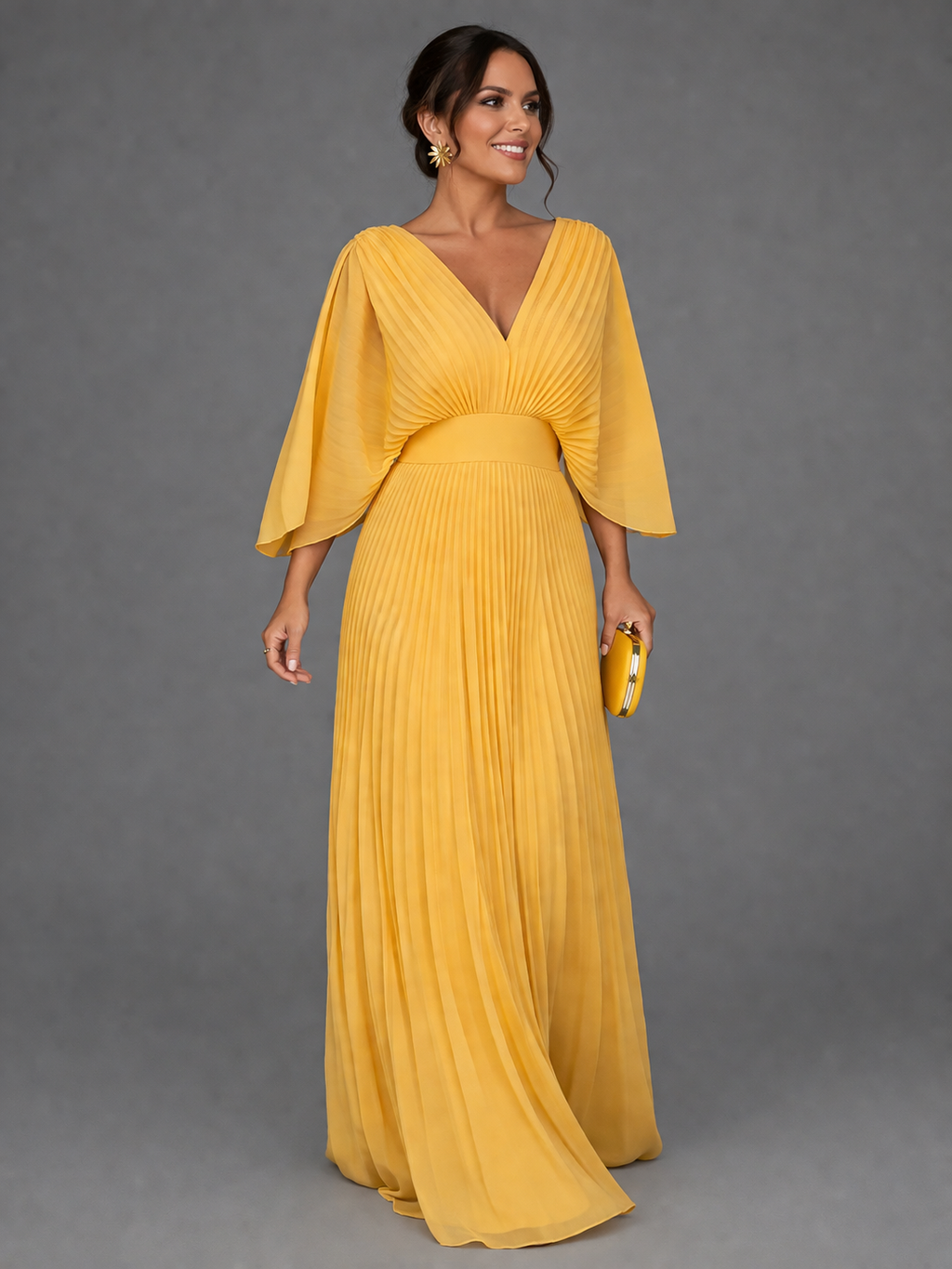 Vestido Clásico Elegante Mujer Invitada de Bodas | Luna Cruz