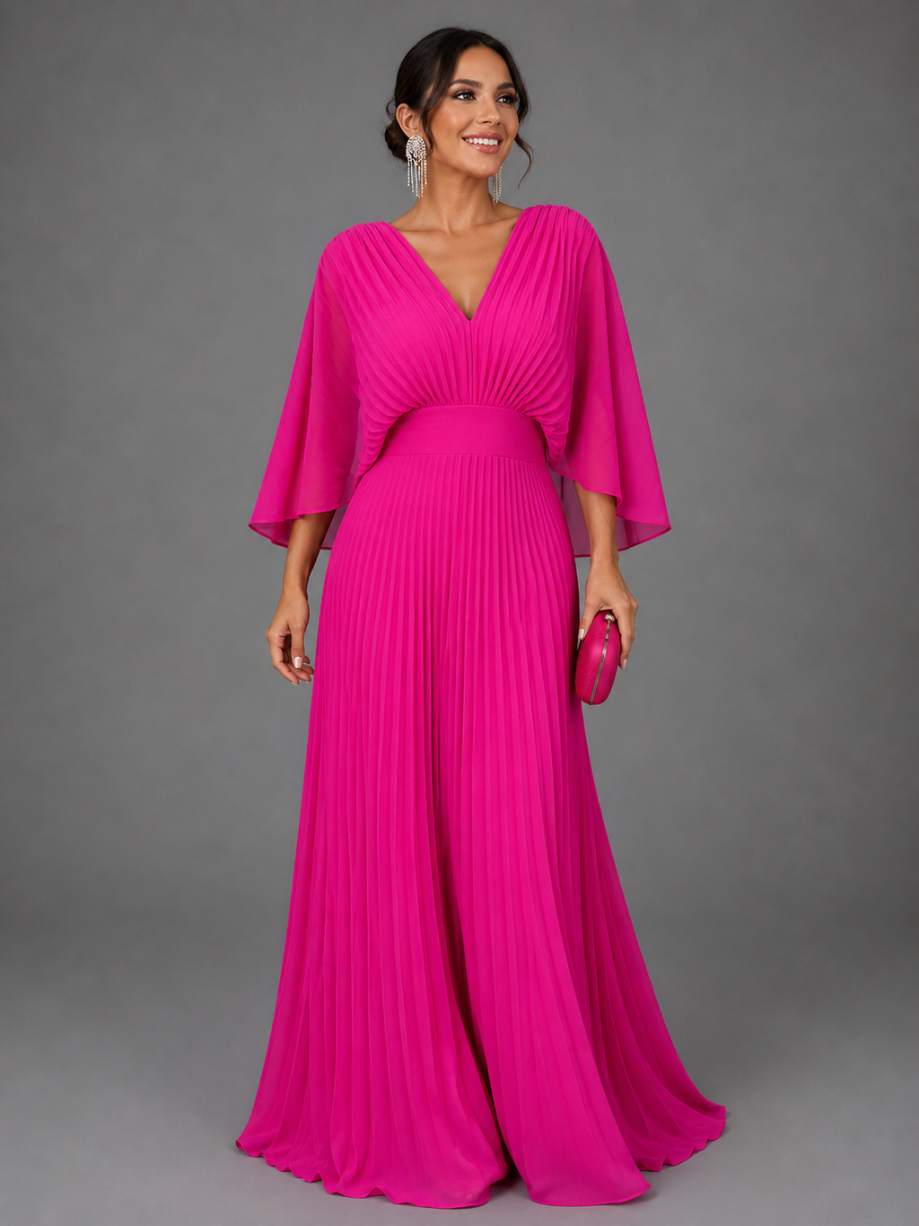 Vestido Clásico Elegante Mujer Invitada de Bodas | Luna Cruz