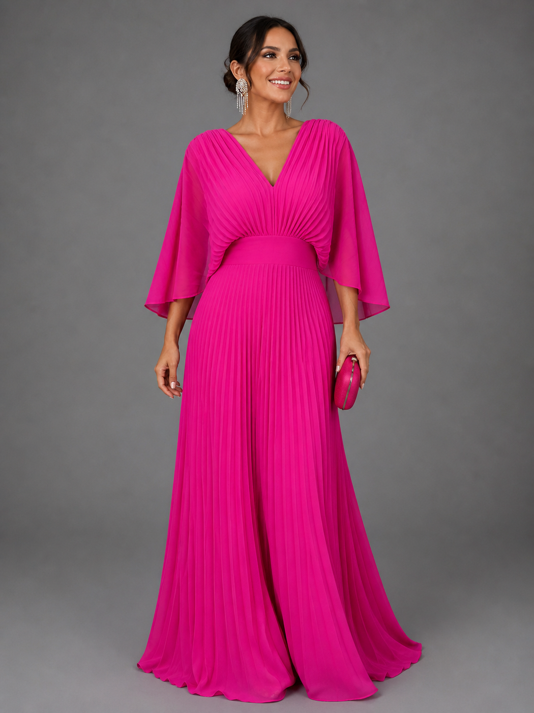 Vestido Clásico Elegante Mujer Invitada de Bodas | Luna Cruz
