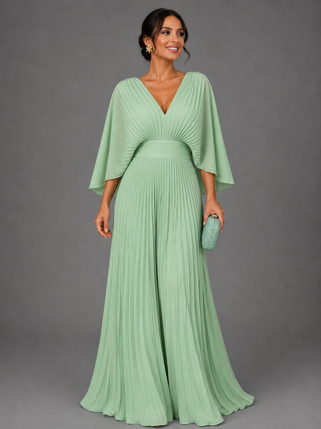 Vestido Clásico Elegante Mujer Invitada de Bodas | Luna Cruz