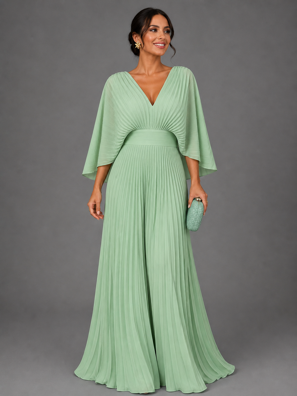 Vestido Clásico Elegante Mujer Invitada de Bodas | Luna Cruz