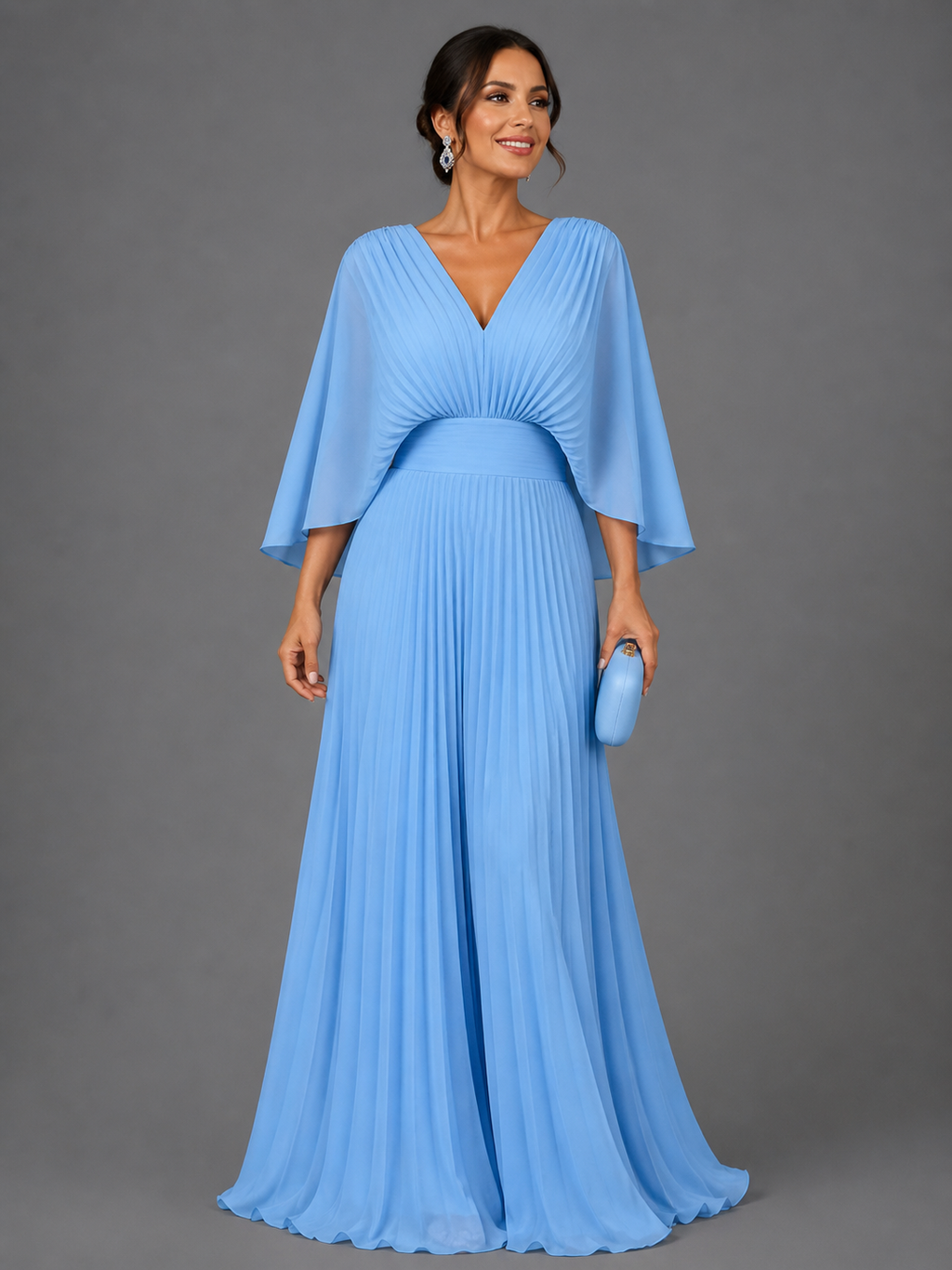 Vestido Clásico Elegante Mujer Invitada de Bodas | Luna Cruz
