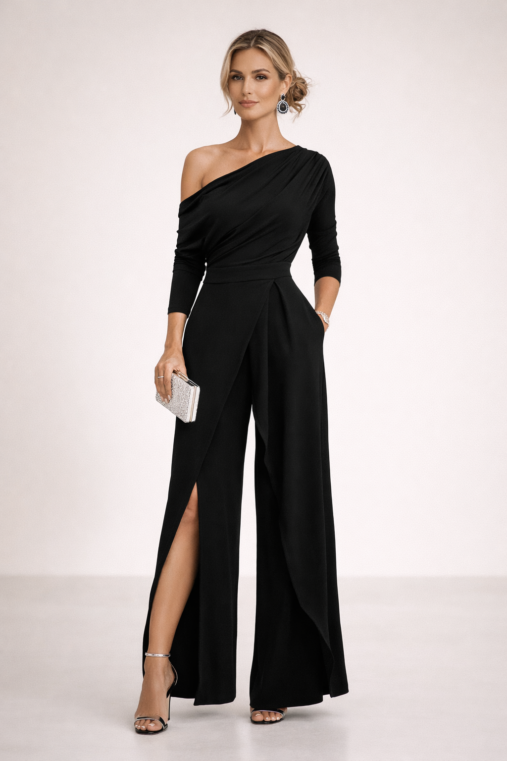 Mono Elegante Premium Mujer Asimetrico | Paula