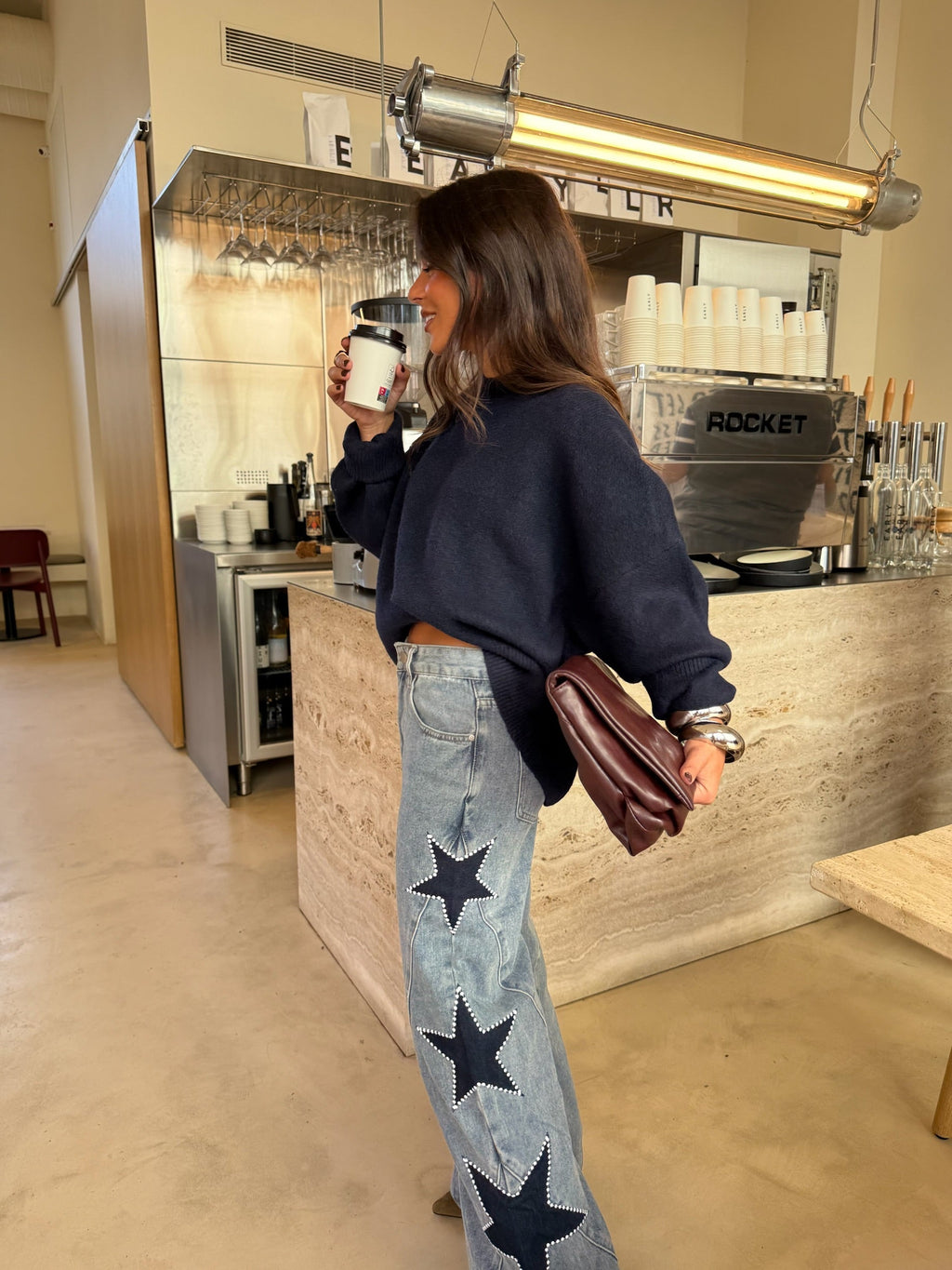 Vaqueros Denim con Estrellas Mujer | Star