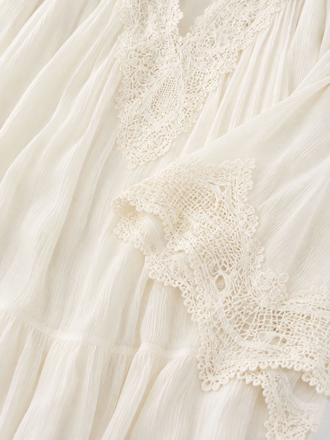 Vestido Ibicenco Largo Bohemio  Blanco para mujer | Brisas