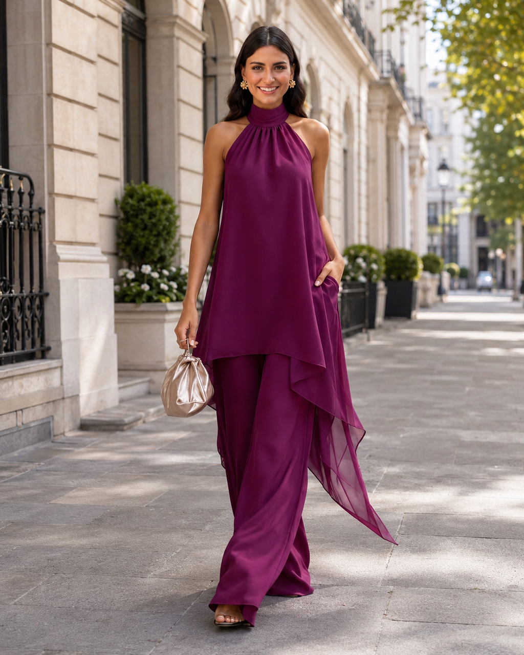 Conjunto de Palabra de Honor Ciruela para Mujer | Triana