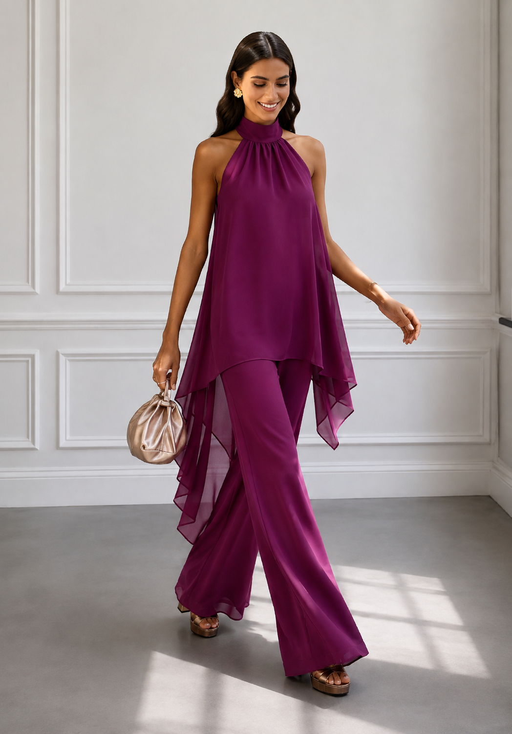 Conjunto de Palabra de Honor Ciruela para Mujer | Triana