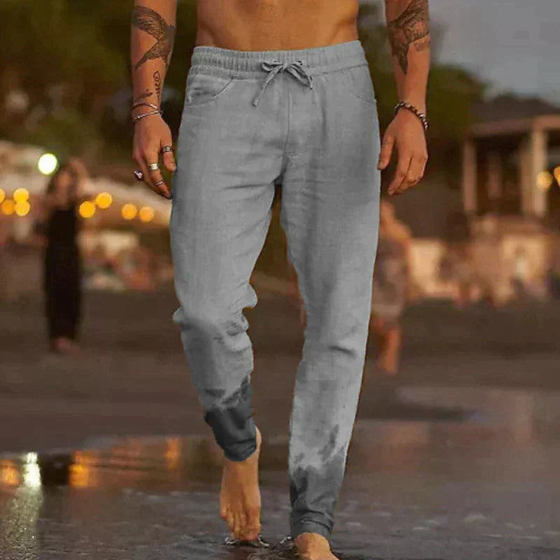 Pantalon Homme en Lin Respirant