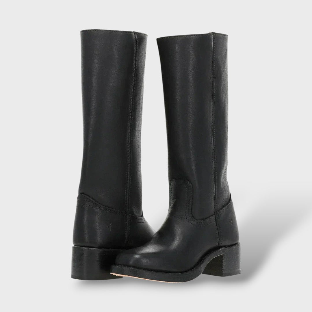 Bottes Hautes Élégantes Semelle Structurée Femme | Luna Cruz