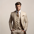 Traje Tres Piezas Boda Hombre Transpirable Primavera | Valmonti