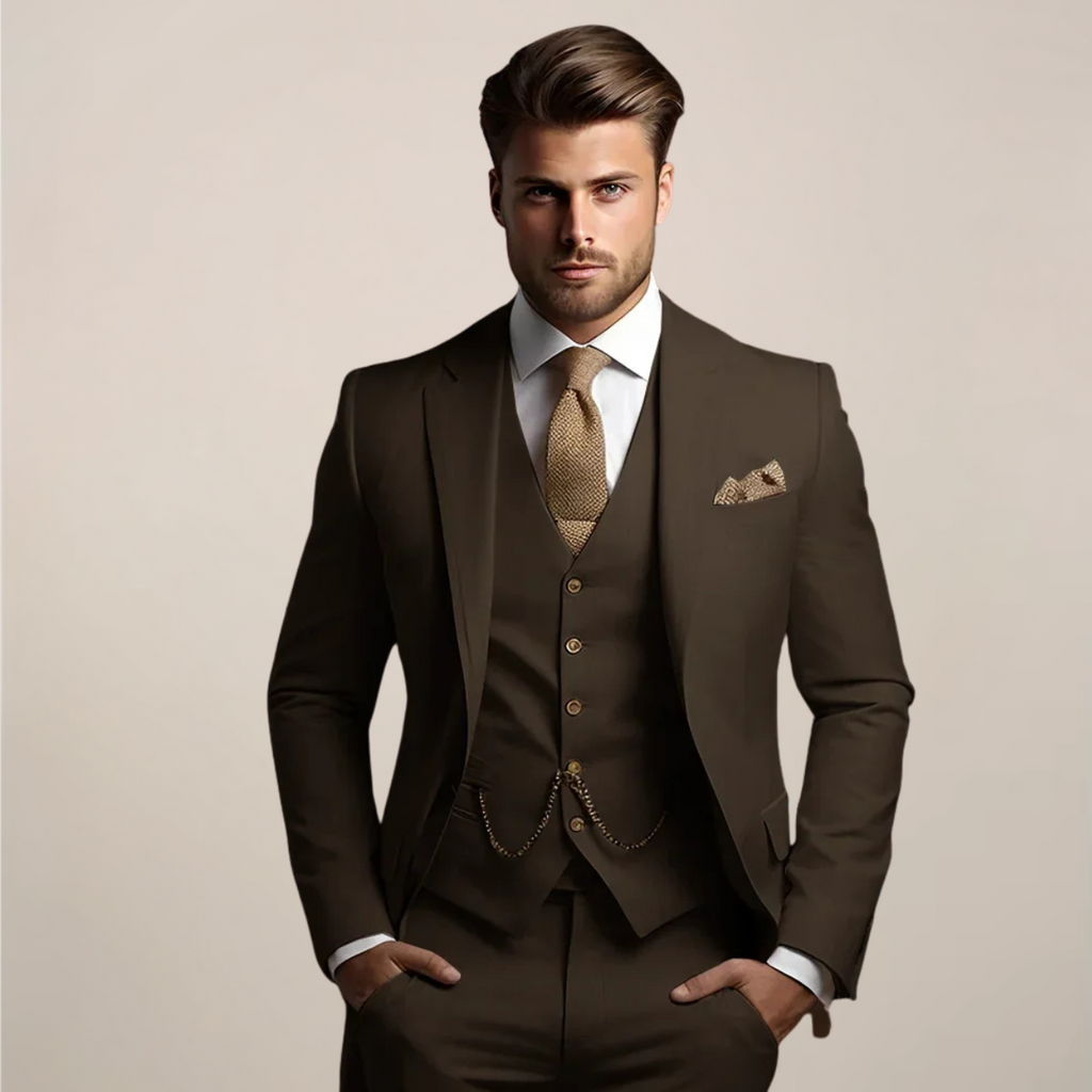 Traje Tres Piezas Boda Hombre Transpirable Primavera | Valmonti