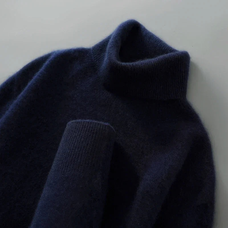 Pull col roulé en laine décontracté Femme | Remy
