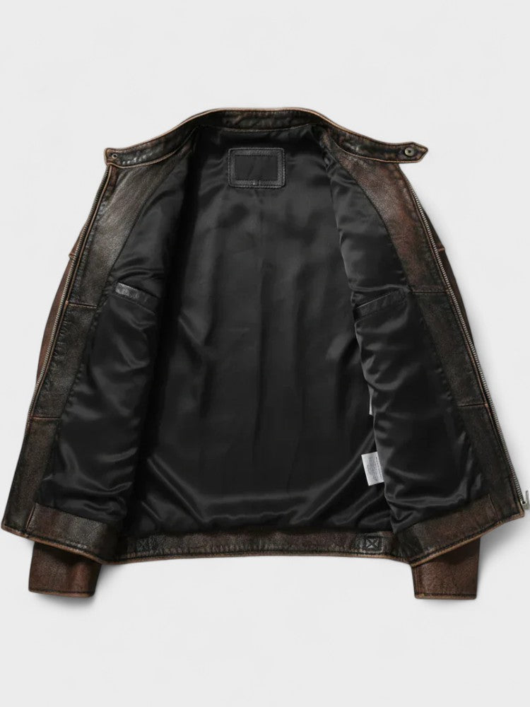 Chaqueta de Cuero Otoño Invierno Hombre | Troles