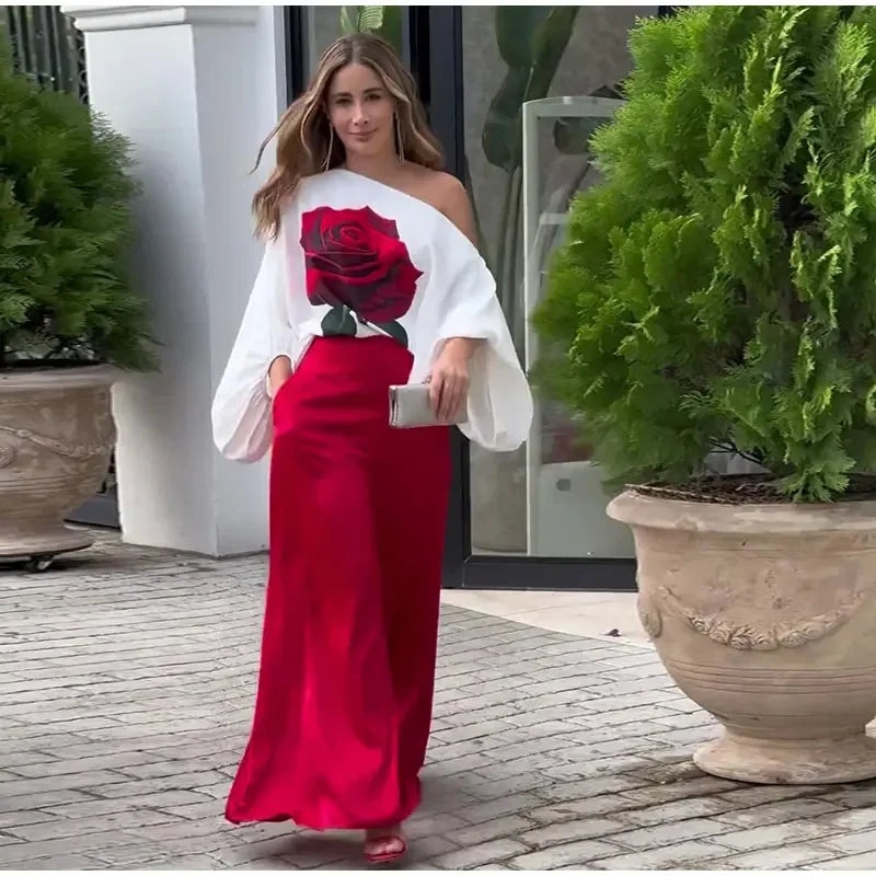 Conjunto Rosa Elegante Mujer otoño | Luna Cruz