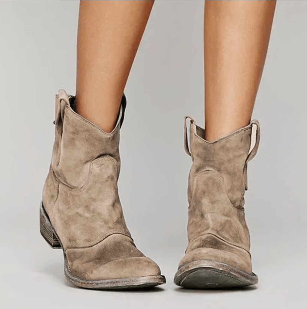 Botas Bajas de Ante Mujer Elegantes | Charlotte