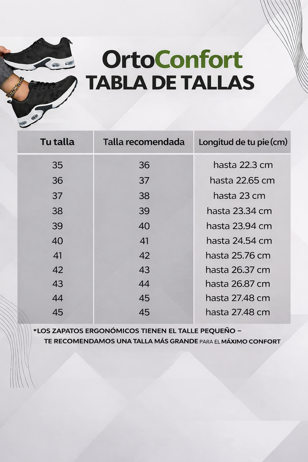 Chaussures ergonomiques pour soulager la douleur | OrtoConfort