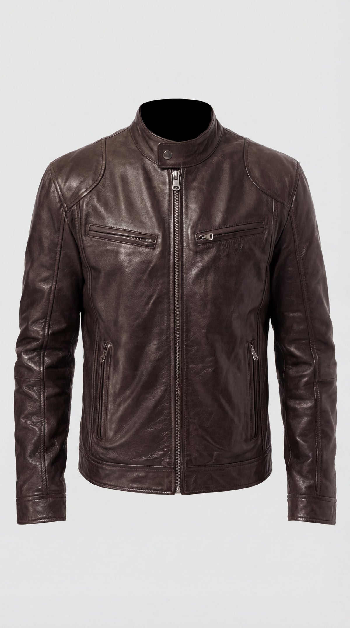 Chaqueta de Piel Hombre Elegante Otoño | Marc
