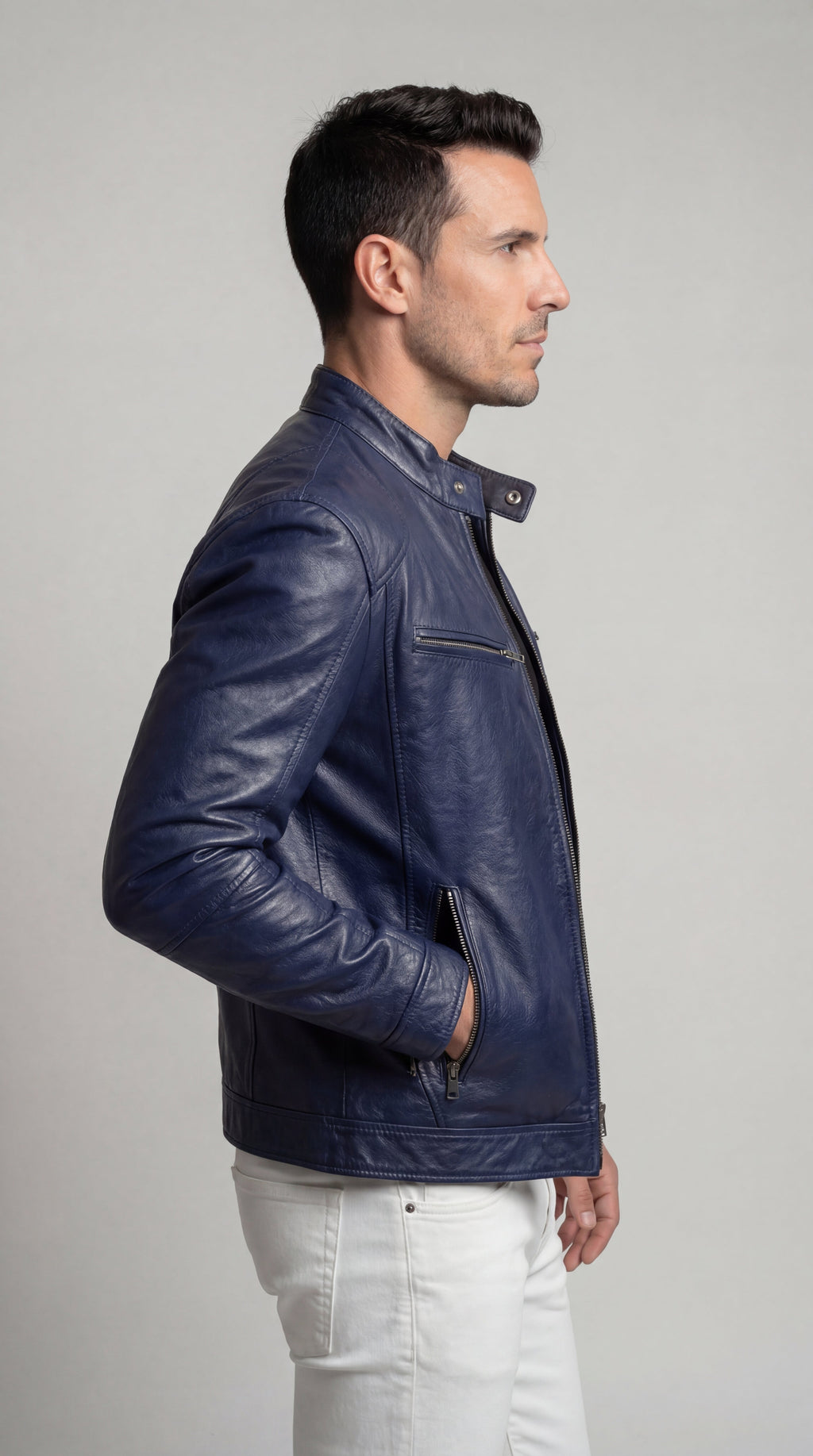Chaqueta de Piel Hombre Elegante Otoño | Marc
