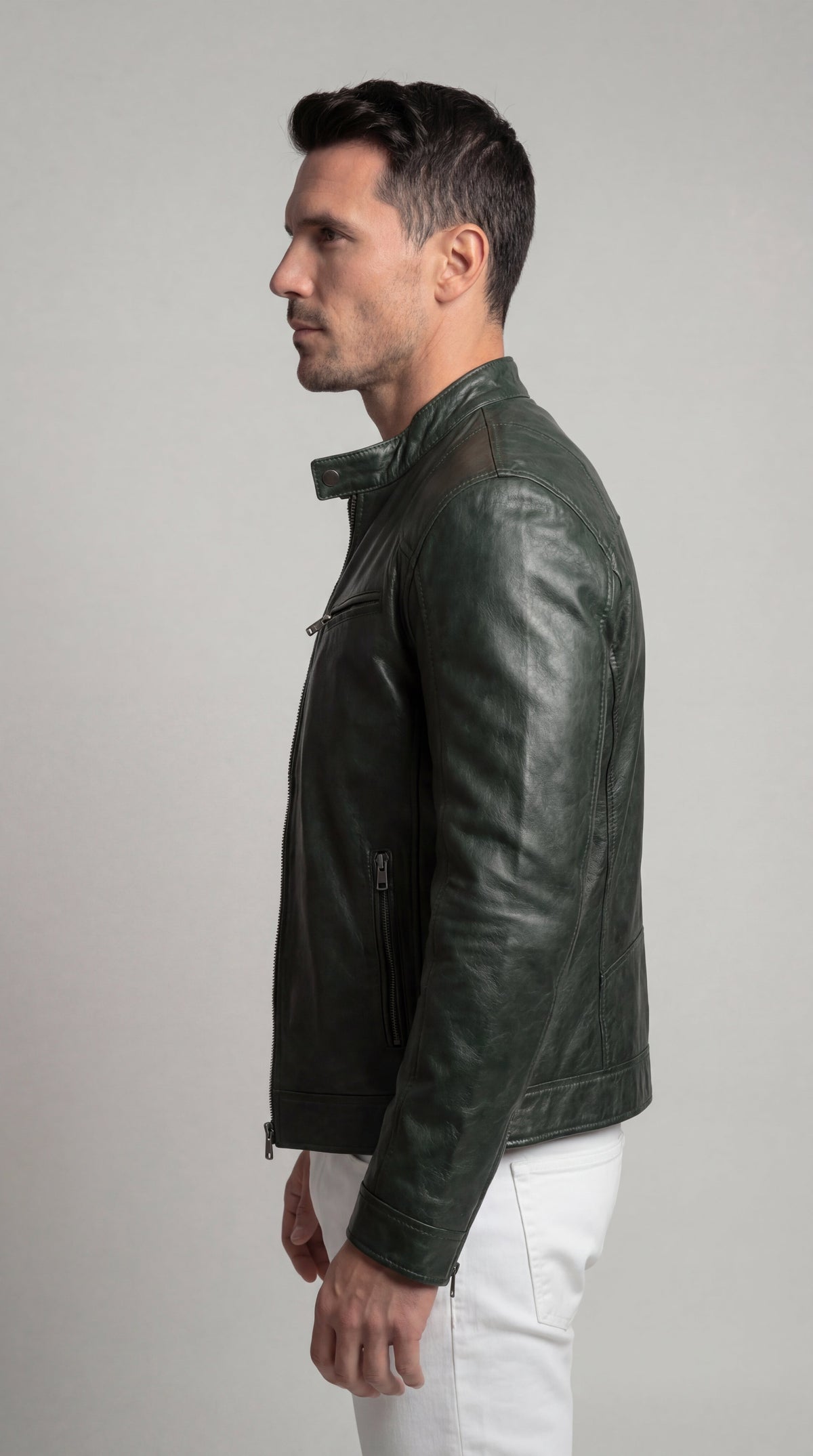 Chaqueta de Piel Hombre Elegante Otoño | Marc